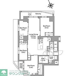 コンフォリア中葛西 4LDKの間取図画像