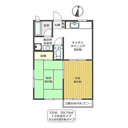 間取図画像 2DK