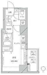 クレイシア亀戸 ワンルームの間取図画像