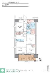 江戸川区松江2丁目マンション 3LDKの間取図画像