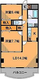 グリーン・マノリアル 2LDKの間取図画像