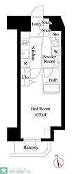 GRANPASEO田原町 1Kの間取図画像