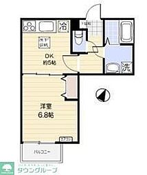 サンライト新浦安 1DKの間取図画像