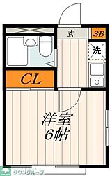 ホワイトアイランド浅草 1Kの間取図画像