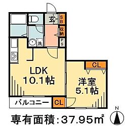 ChateauGrace 1LDKの間取図画像