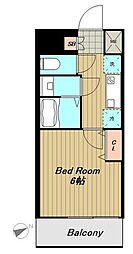 ミュプレ浦安 1Kの間取図画像