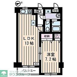 ルミエール葛西 1LDKの間取図画像