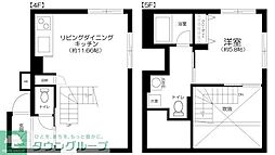 ブライト住吉 1LDKの間取図画像