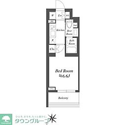 ストーリア市川行徳 1Kの間取図画像