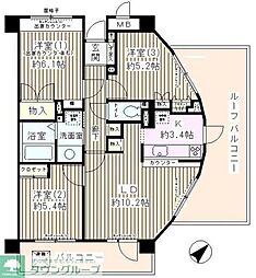 アポロハイツ 3LDKの間取図画像