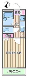 ラフィーネ北葛西 1Kの間取図画像