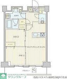 リビオメゾン南砂町 2LDKの間取図画像