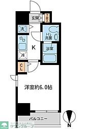 KDXレジデンス大島 1Kの間取図画像