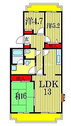 間取図画像 3LDK