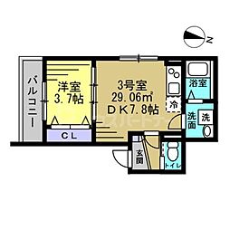 間取図画像 1DK