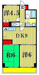 YS習志野台 2LDKの間取図画像