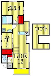 ガーデンヒルズツダヌマ 2LDKの間取図画像