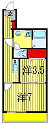 CasaCarrera 2Kの間取図画像
