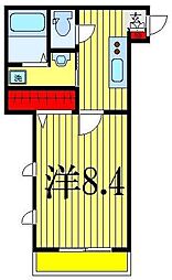 パークメゾン前原西 1Kの間取図画像
