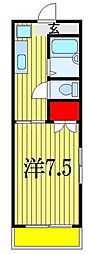 メゾン・デ・ボナール 1Kの間取図画像