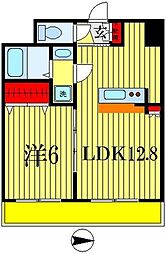 セラピアザ船橋 1LDKの間取図画像