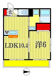 APPLAUSE 1LDKの間取図画像