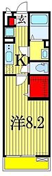 リブリ・メープル 1Kの間取図画像