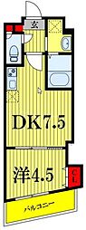 soare幕張2nd 1DKの間取図画像