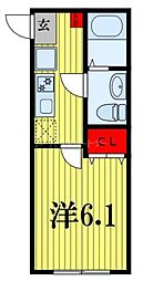 (仮称)セレーノ薬円台 1Kの間取図画像