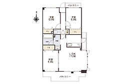 クリオ藤沢善行七番館 3LDKの間取図画像