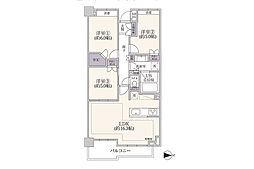 ライオンズ湘南江ノ島シーサイド 3LDKの間取図画像