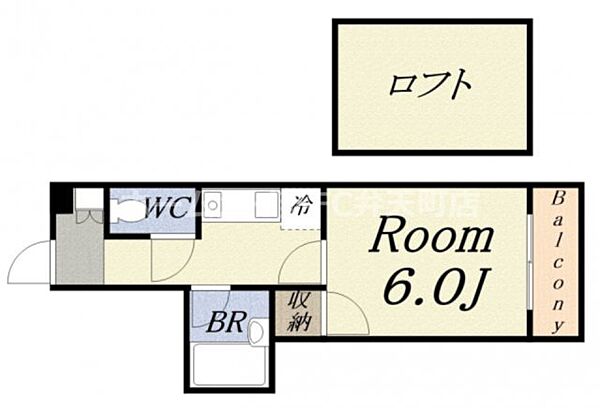 アベニール ｜大阪府大阪市港区南市岡1丁目(賃貸マンション1SK・4階・21.25㎡)の写真 その2