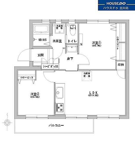 間取り 高幡台住宅　18号棟203号室 2階/-