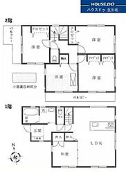 八王子市石川町1796番　中古戸建 5LDKの間取り