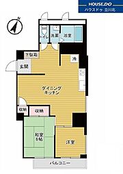 ライオンズマンション府中 2LDKの間取図画像