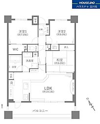 ライオンズ聖蹟桜ケ丘パシーナC 3LDKの間取図画像