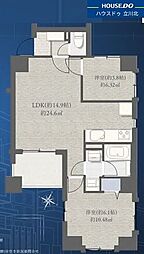 パテラ聖蹟桜ケ丘 2LDKの間取図画像
