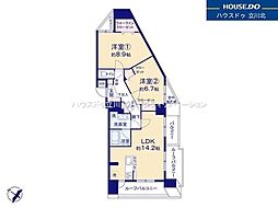 セーナ多摩センター 2LDKの間取図画像