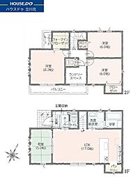 未入居物件　福生市福生　全9邸7号棟 4LDKの間取り