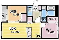 ダイヤコート 1SLDKの間取図画像
