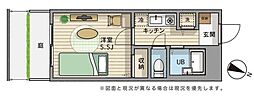 JR京浜東北・根岸線 北浦和駅 徒歩17分の賃貸マンション 3階1Kの間取り