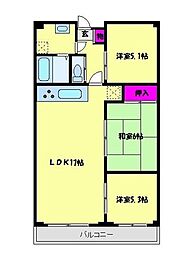 さくらヴィレッジ 3LDKの間取図画像