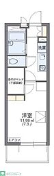 レオパレスサクラ土合 1Kの間取図画像