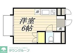 ソレイユ南浦和 1Kの間取図画像