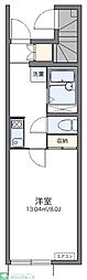 レオネクスト浦和領家 1Kの間取図画像