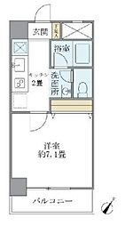 シルフィ大宮 1Kの間取図画像