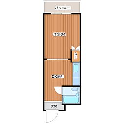 ルーマ328 1DKの間取図画像