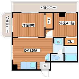 間取図画像 2DK