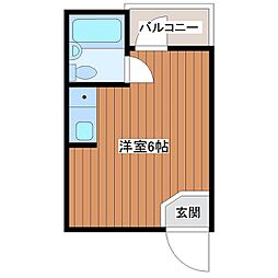 リヴェール阿波座 ワンルームの間取図画像