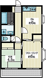 ハイム・グローリア 2DKの間取図画像